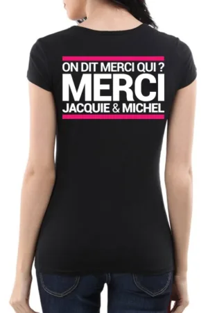 Tee-shirt J&M noir – spécial femme - 94edenstreet.com - sexshop en ligne