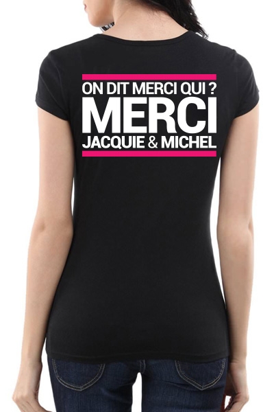 Tee-shirt  J&M noir – spécial  femme