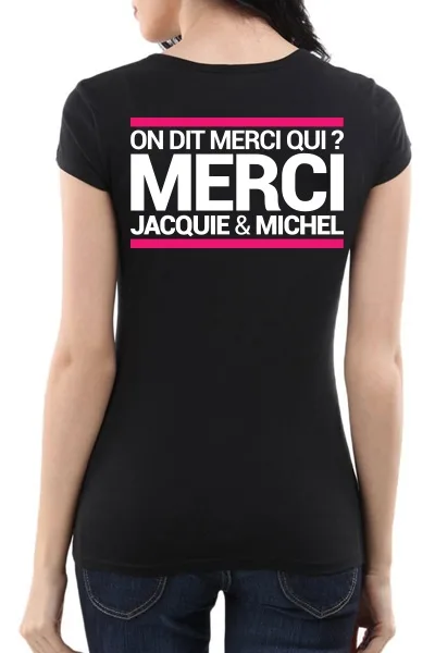 Tee-shirt J&M noir – spécial femme