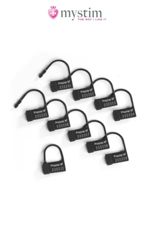 Scellés plastiques pour cage Pubic Enemy – Mystim - 94edenstreet.com - sexshop en ligne