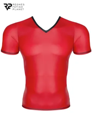 T-shirt wetlook rouge – Regnes - 94edenstreet.com - sexshop en ligne