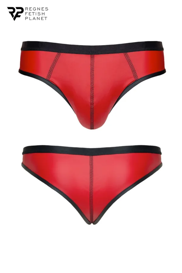 Slip rouge wetlook – Regnes - 94edenstreet.com - sexshop en ligne