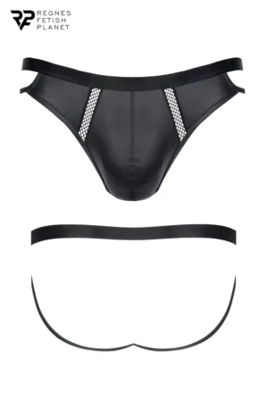 Jock strap noir wetlook – Regnes - 94edenstreet.com - sexshop en ligne