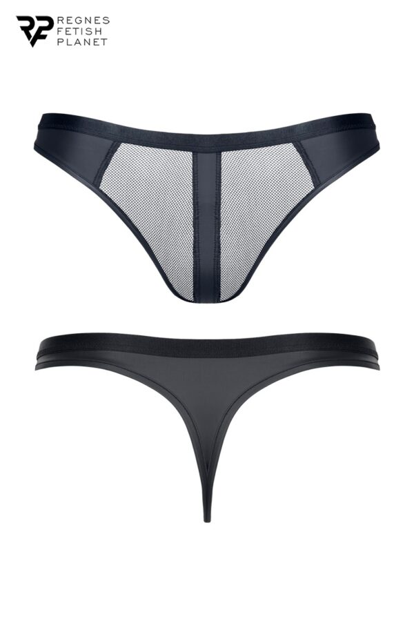 String noir wetlook et mesh - Regnes – Image 2