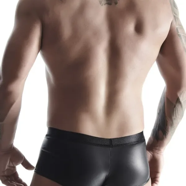 Shorty ouvert noir wetlook – Regnes