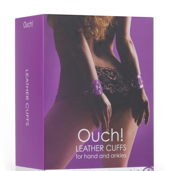 Menottes Premium en cuir violet – Ouch