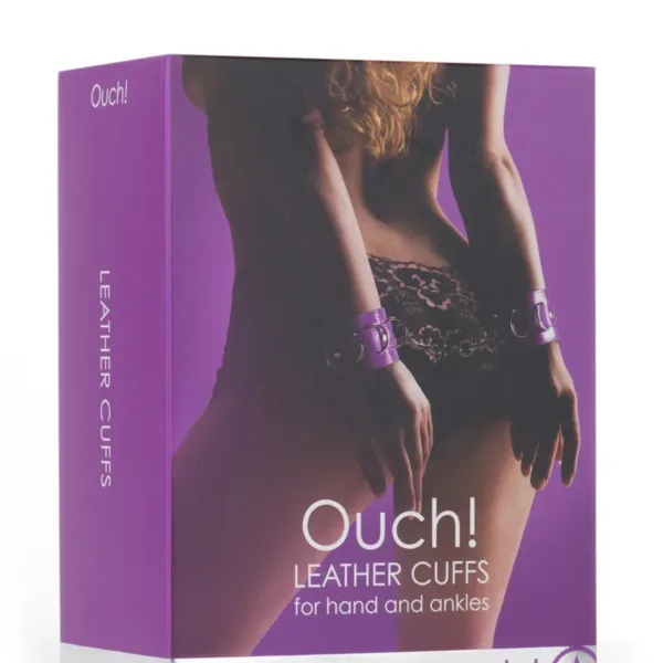 Menottes Premium en cuir violet – Ouch