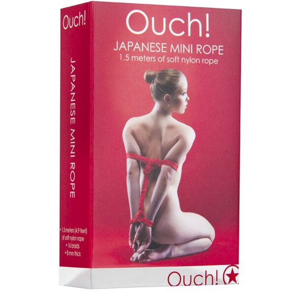 Mini corde de bondage 1,5m rouge – Ouch
