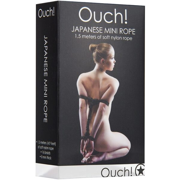 Mini corde de bondage 1,5m noire – Ouch