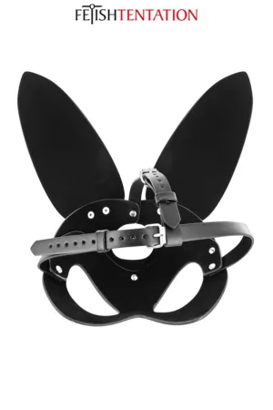 Masque bunny simili cuir réglable – Fetish Tentation - 94edenstreet.com - sexshop en ligne