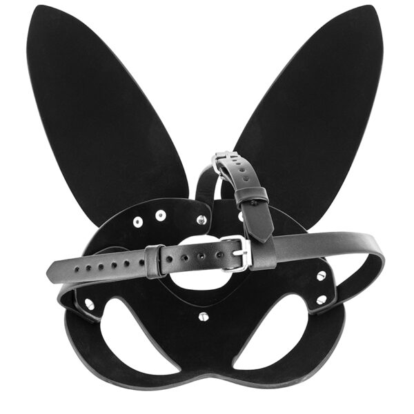 Masque bunny simili cuir réglable – Fetish Tentation