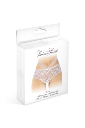 Culotte ouverte blanche Marie – Fashion Secret - 94edenstreet.com - sexshop en ligne