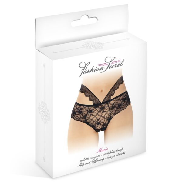 Culotte ouverte noire Marie – Fashion Secret