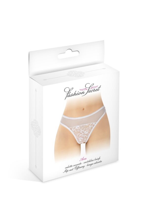 Tanga blanc ouvert Ava - Fashion Secret – Image 2
