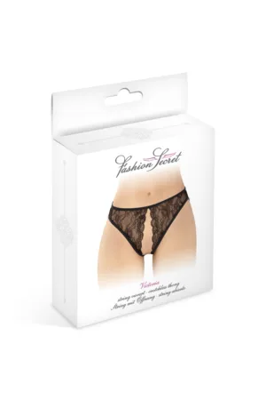 String noir ouvert Victoria – Fashion Secret - 94edenstreet.com - sexshop en ligne