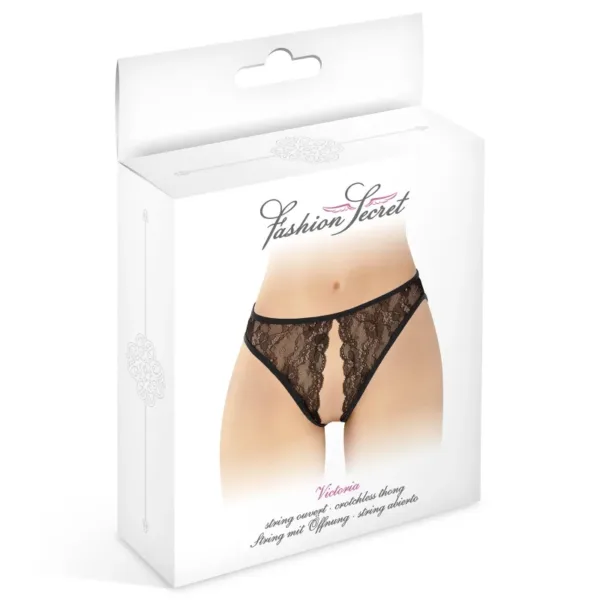 String noir ouvert Victoria – Fashion Secret