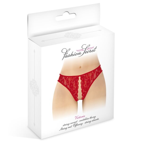 String rouge ouvert Victoria – Fashion Secret