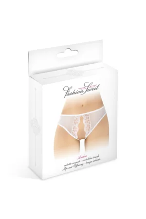 Culotte blanche ouverte Ambre – Fashion Secret - 94edenstreet.com - sexshop en ligne