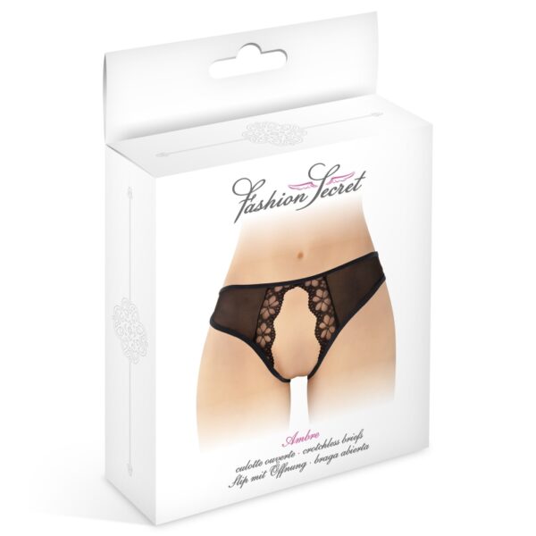 Culotte noire ouverte Ambre – Fashion Secret