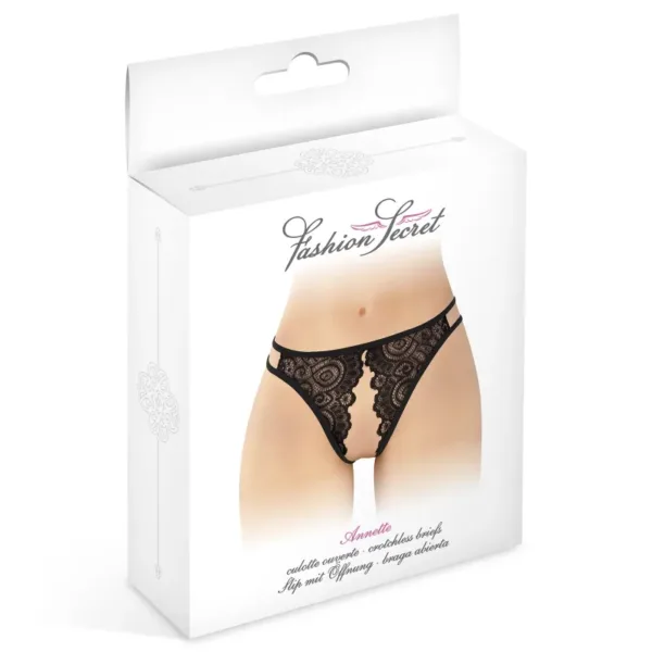 Culotte noire ouverte Annette – Fashion Secret