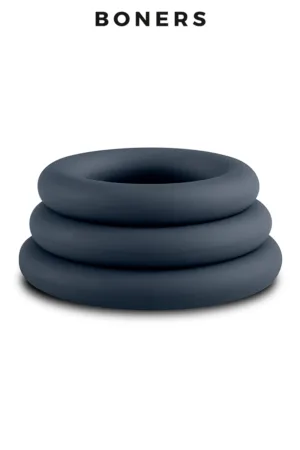 Kit de 3 anneaux de pénis – Boners - 94edenstreet.com - sexshop en ligne