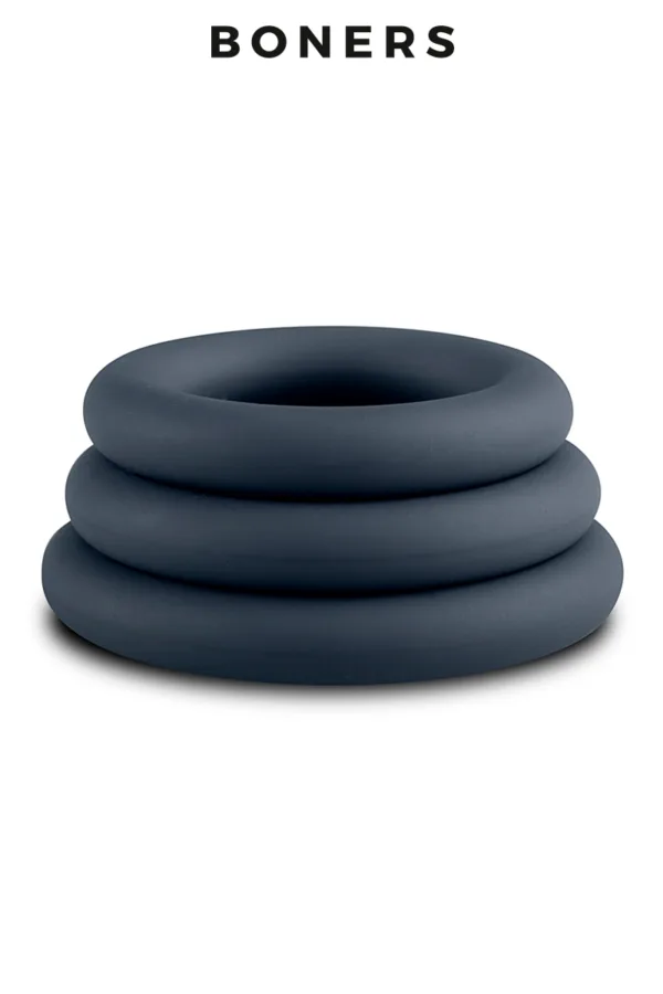 Kit de 3 anneaux de pénis – Boners - 94edenstreet.com - sexshop en ligne