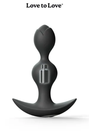 Plug anal vibrant Twinny Bud noir - 94edenstreet.com - sexshop en ligne