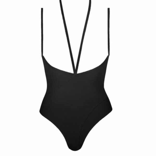 Body string seins nus noir Le petit secret