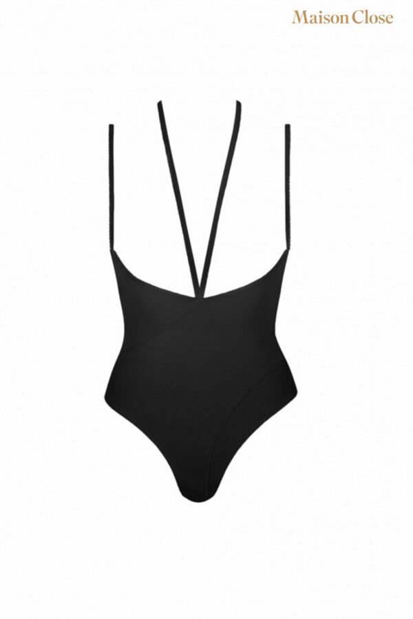 Body string seins nus noir Le petit secret – Image 2