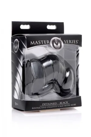 Cage de chasteté restrictive noire – Master Series - 94edenstreet.com - sexshop en ligne