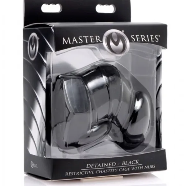 Cage de chasteté restrictive noire – Master Series