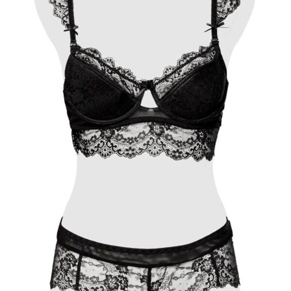 Ensemble culotte et balconnet dentelle – Grey Velvet