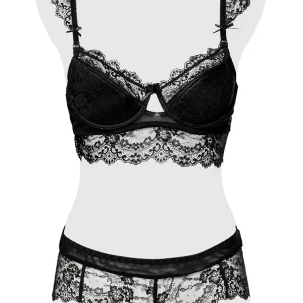Ensemble culotte et balconnet dentelle – Grey Velvet