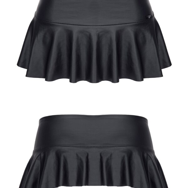 Mini jupe taille basse noire – Regnes