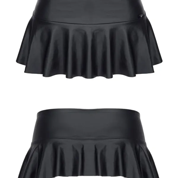 Mini jupe taille basse noire – Regnes