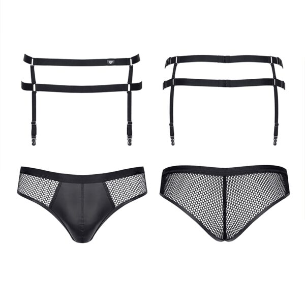 Porte-jarretelles et slip noir – Regnes