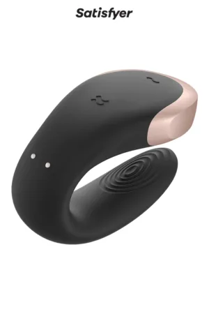 Stimulateur Double Love noir – Satisfyer - 94edenstreet.com - sexshop en ligne