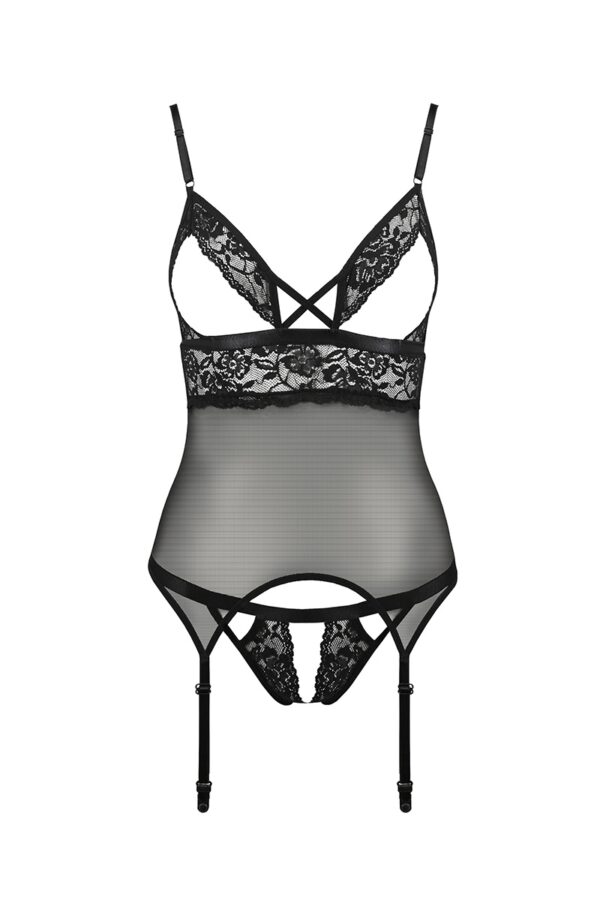 Guêpière seins nus Diabolina – Passion - 94edenstreet.com - sexshop en ligne