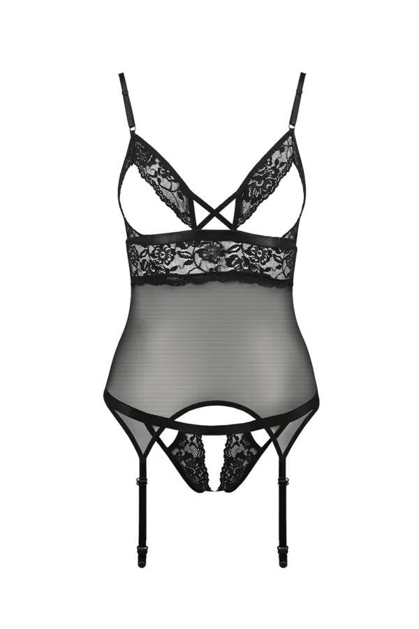 Guêpière seins nus Diabolina – Passion - 94edenstreet.com - sexshop en ligne