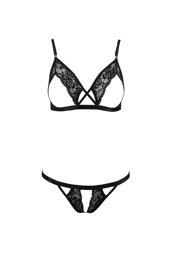 Ensemble sexy ouvert Diabolina - Passion – Image 2