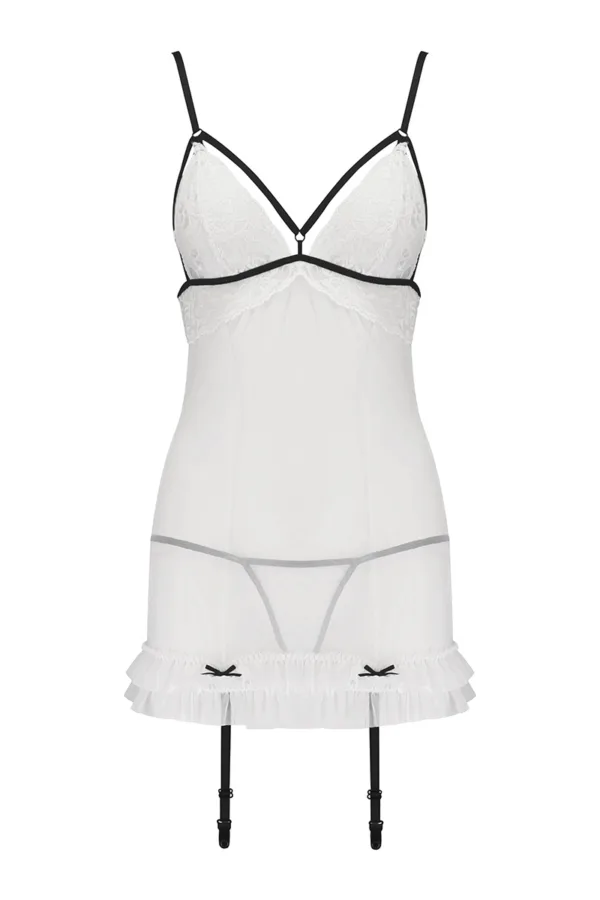 Nuisette à jarretelles Orihime – Passion - 94edenstreet.com - sexshop en ligne