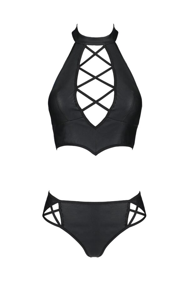 Bustier et string faux cuir Nancy - Passion – Image 2