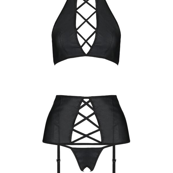 Ensemble sexy faux cuir Nancy – Passion