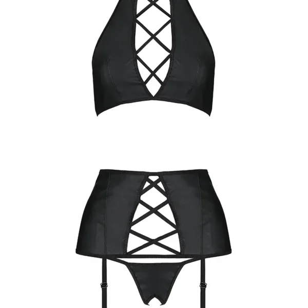 Ensemble sexy faux cuir Nancy – Passion