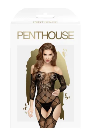 Combinaison Top-Notch noire – penthouse - 94edenstreet.com - sexshop en ligne