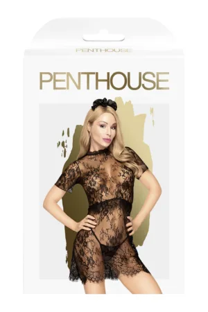 Robe Poison cookie noire – Penthouse - 94edenstreet.com - sexshop en ligne