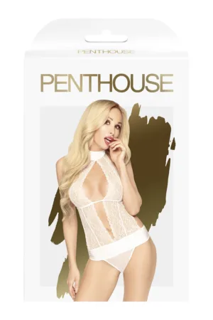 Body sexy Perfect Lover blanc – Penthouse - 94edenstreet.com - sexshop en ligne