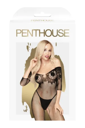 Combinaison High profile noire – Penthouse - 94edenstreet.com - sexshop en ligne