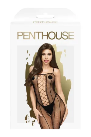 Combinaison Drop-Dead Tasty noire – Penthouse - 94edenstreet.com - sexshop en ligne