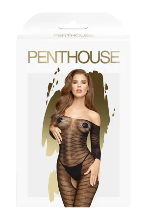 Combinaison Dreamy Diva noire – Penthouse - 94edenstreet.com - sexshop en ligne